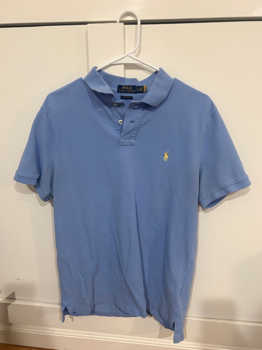 Ralph Lauren Polo Mens Large Custom Slim Fit Light Blue shirt